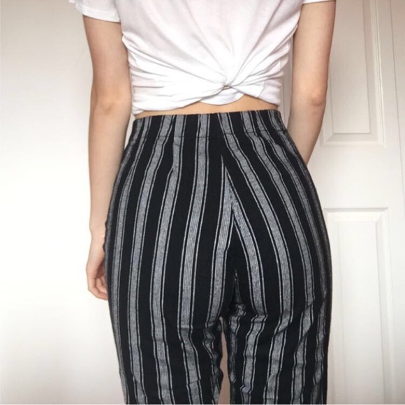 Black and grey pinstripe, Tilden pants - Picture 2 of 2